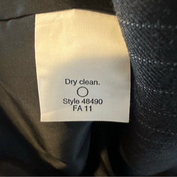 J.Crew Navy Gray Pinstripe Sleeveless Sheath Dress Size 2 NWT - Picture 12 of 13